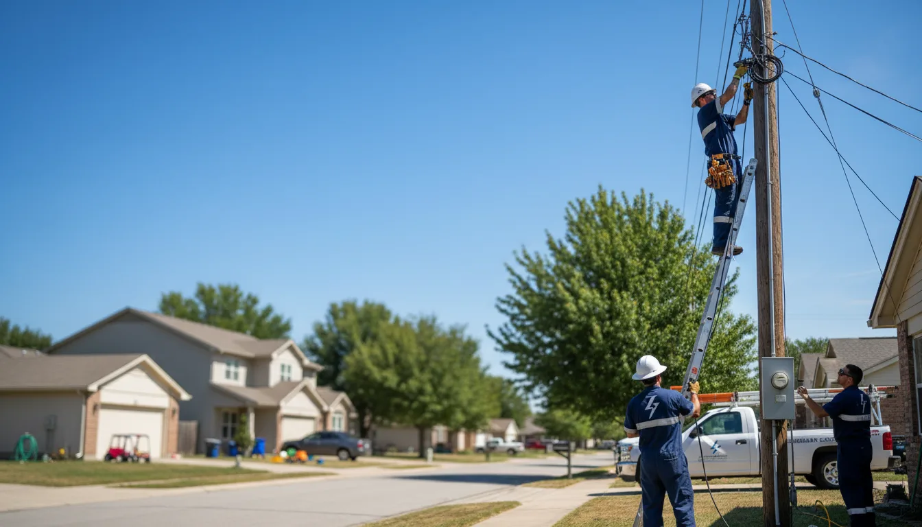 Residential electrician providing installation services in Rhodes, MI